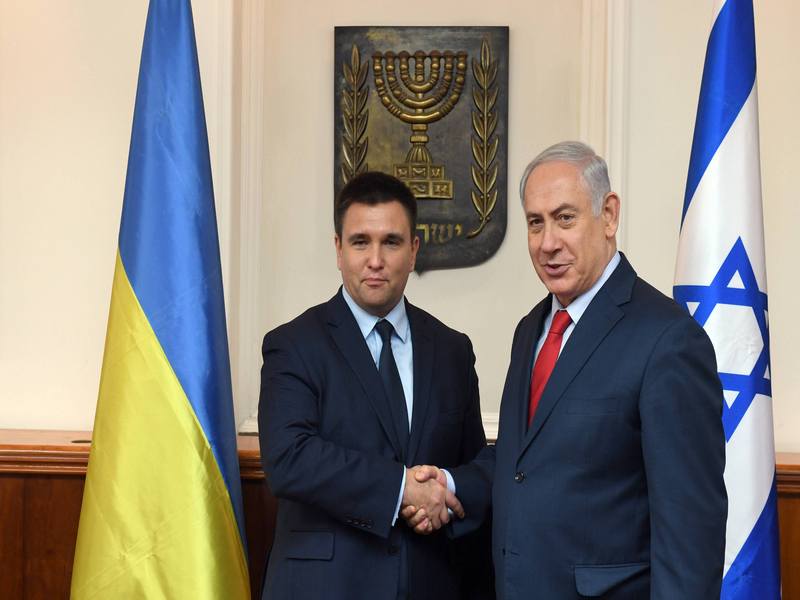 PM Netanyahu with Ukrainian FM Klimkin